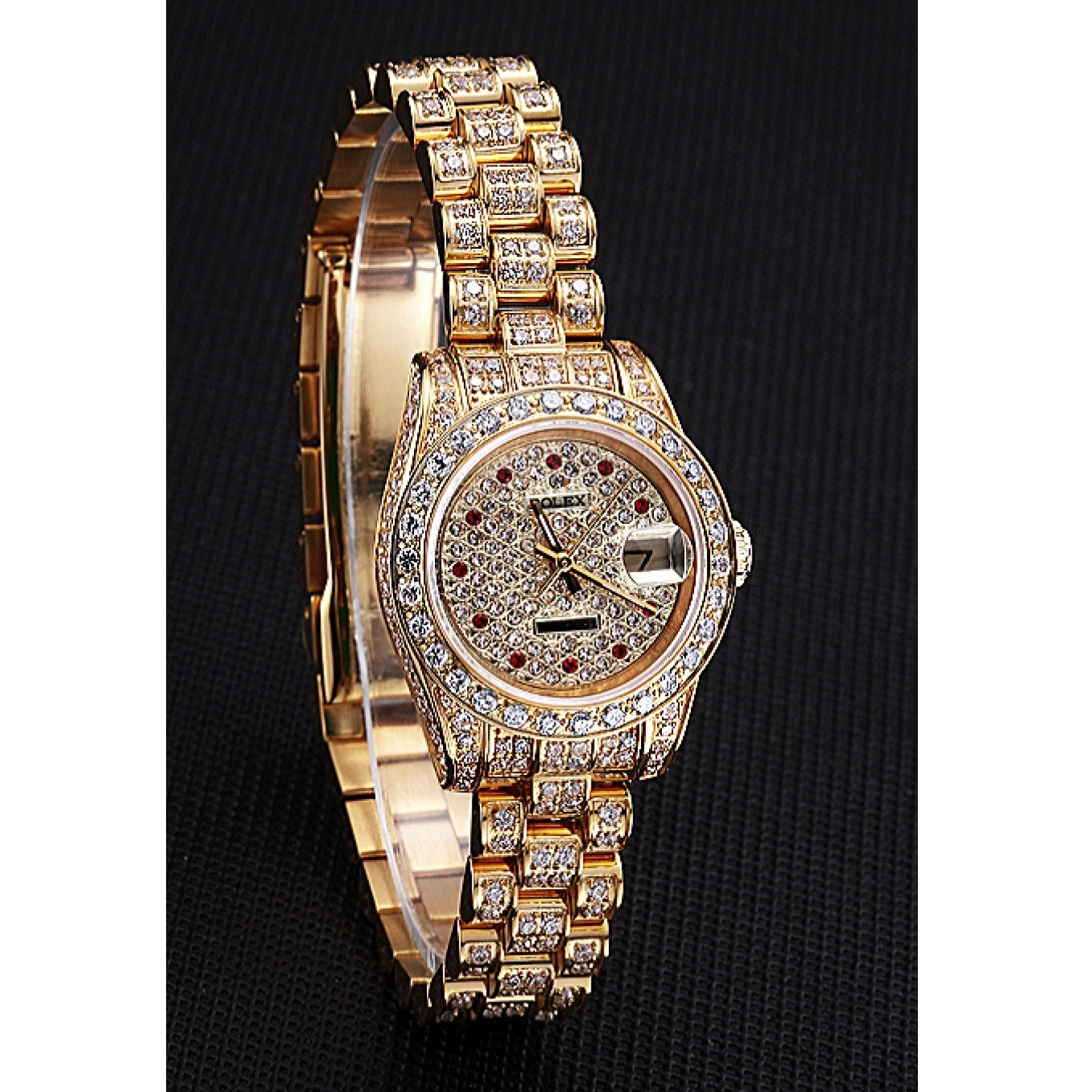 Good Copy Rolex Watches DateJust 622024 Swiss Diamond Rolex Dial Gold 0721